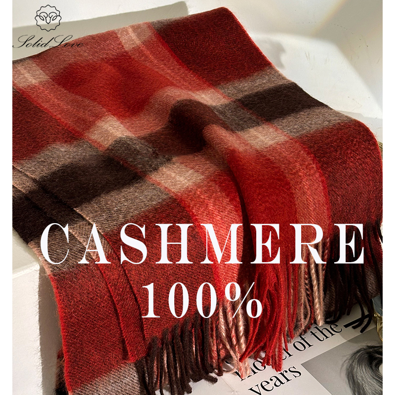100% Cashmere Scarf   Plaid  W - Muffler Men Wool recension och pris