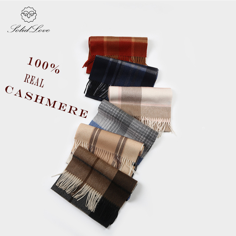 100% Cashmere Scarf   Plaid  W - Muffler Men Wool recension och pris