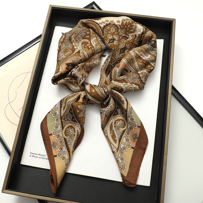 Bohemian Style Print Luxury Br - Scarf Silk Square recension och pris