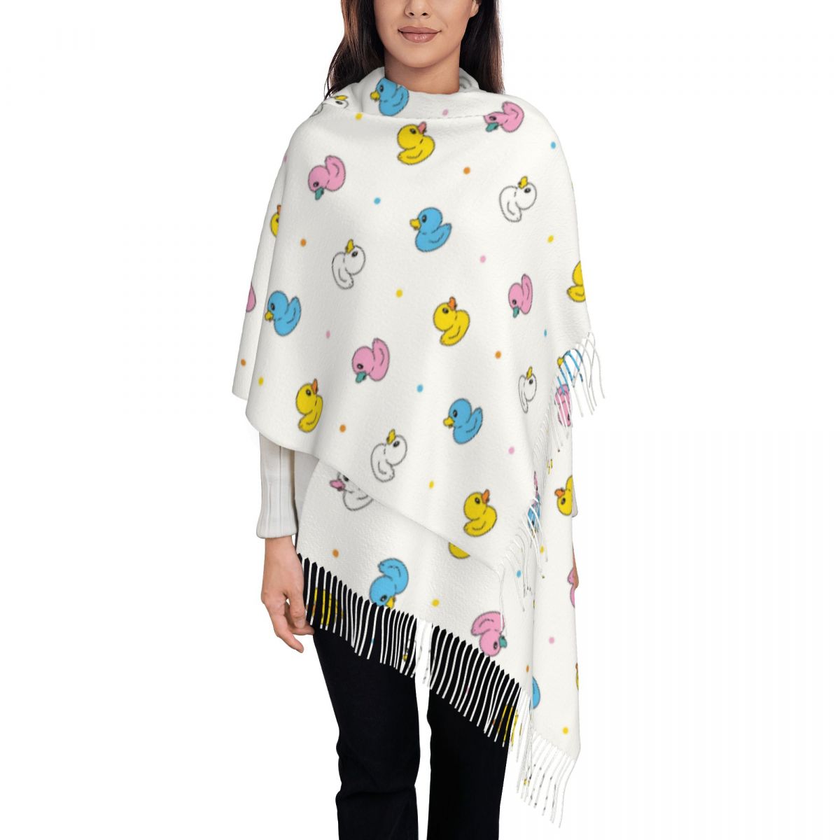 Women's Scarf with Tassel Cute - Pashmina Wrap Large recension och pris