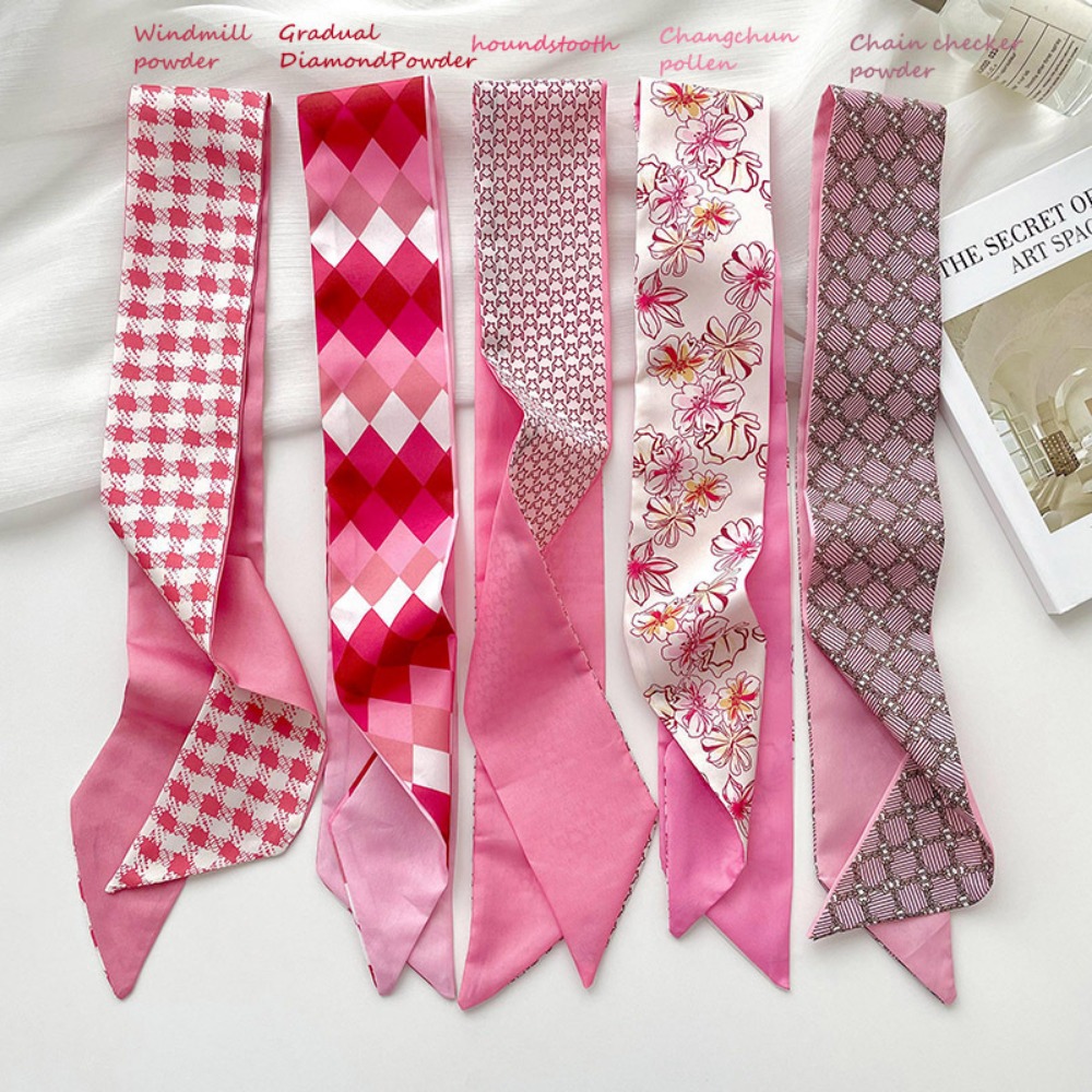 2-6pcs/set Silk Satin Scarf Wo - Ascot Neck Scarf recension och pris