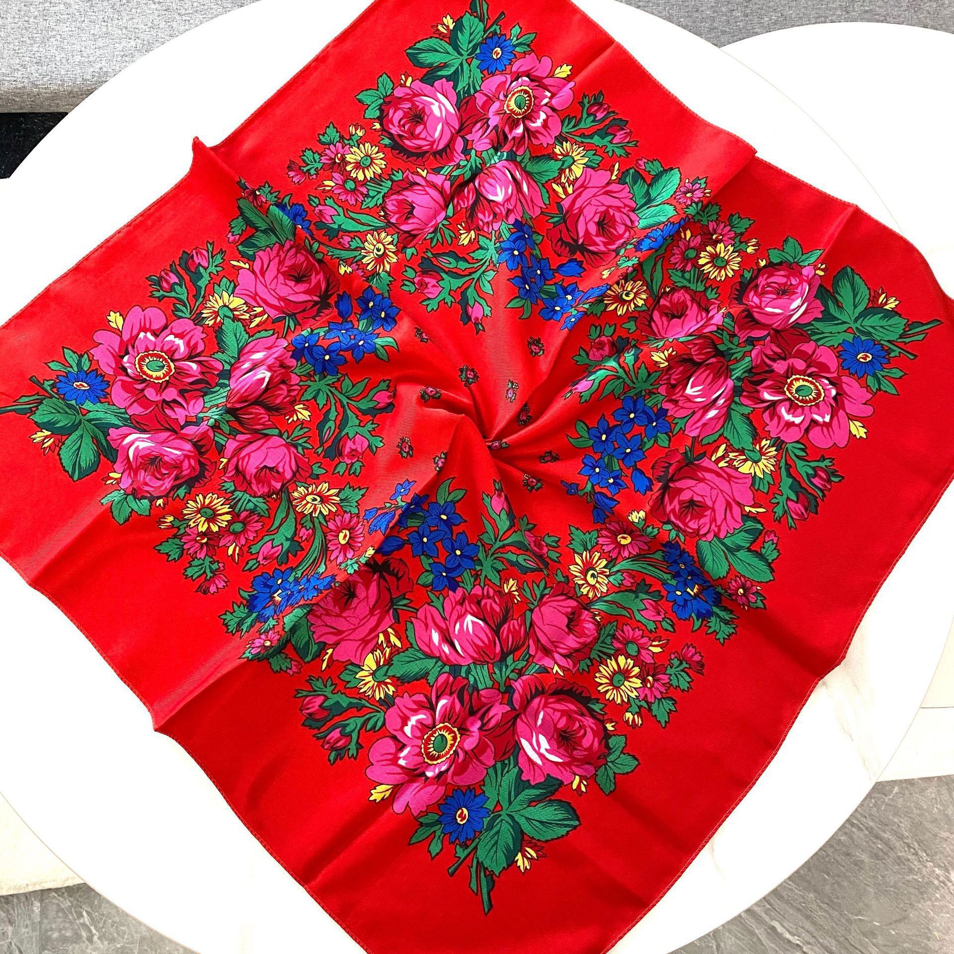 70*70cm Russian Floral Square  - Bandana Cotton recension och pris