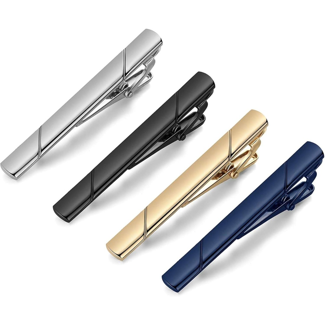 This men's polished metal tie  - Tie Bar Set Gift recension och pris