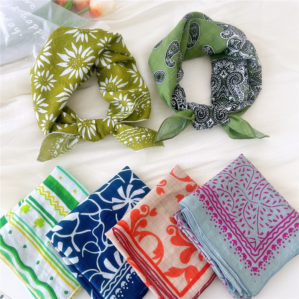 Luxury Floral Print Cotton Lin - Bandana Cotton recension och pris