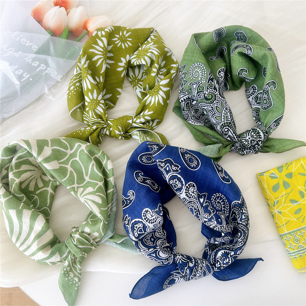 Luxury Floral Print Cotton Lin - Bandana Cotton recension och pris