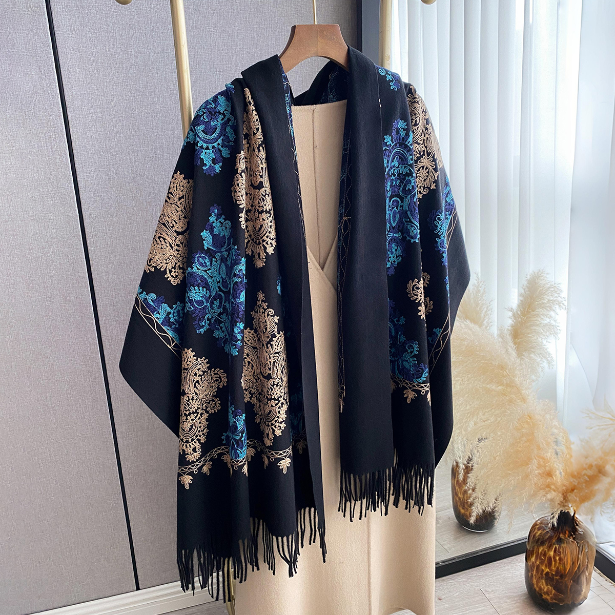 Women Fashion Winter Warm Cash - Woven Scarf Blanket recension och pris