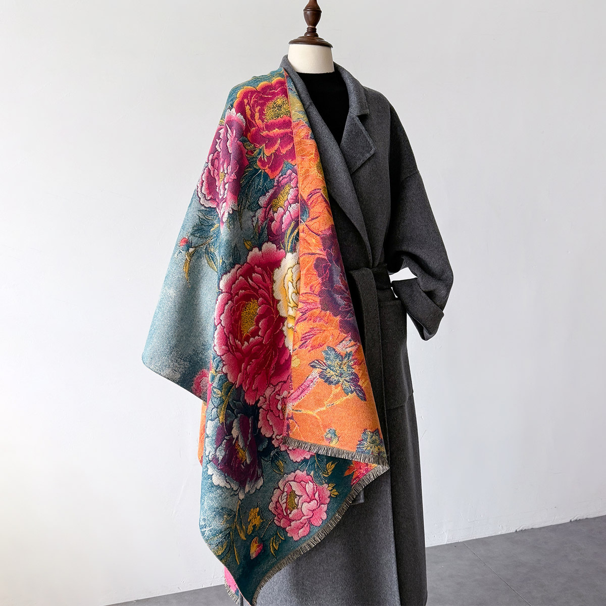 Warm Cashmere Scarf Women Shaw - Woven Scarf Blanket recension och pris