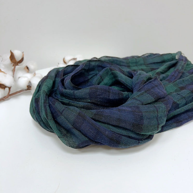Retro Stripe 100% Linen scarf  - Ascot Neck Scarf recension och pris