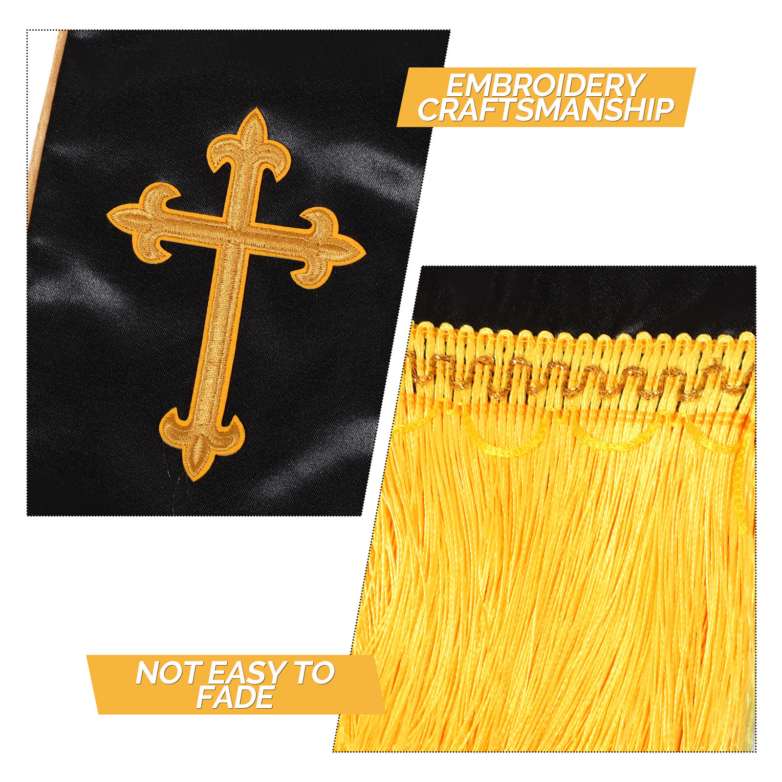 Embroidered Wedding Officiant  - Stole Wedding Shawl recension och pris