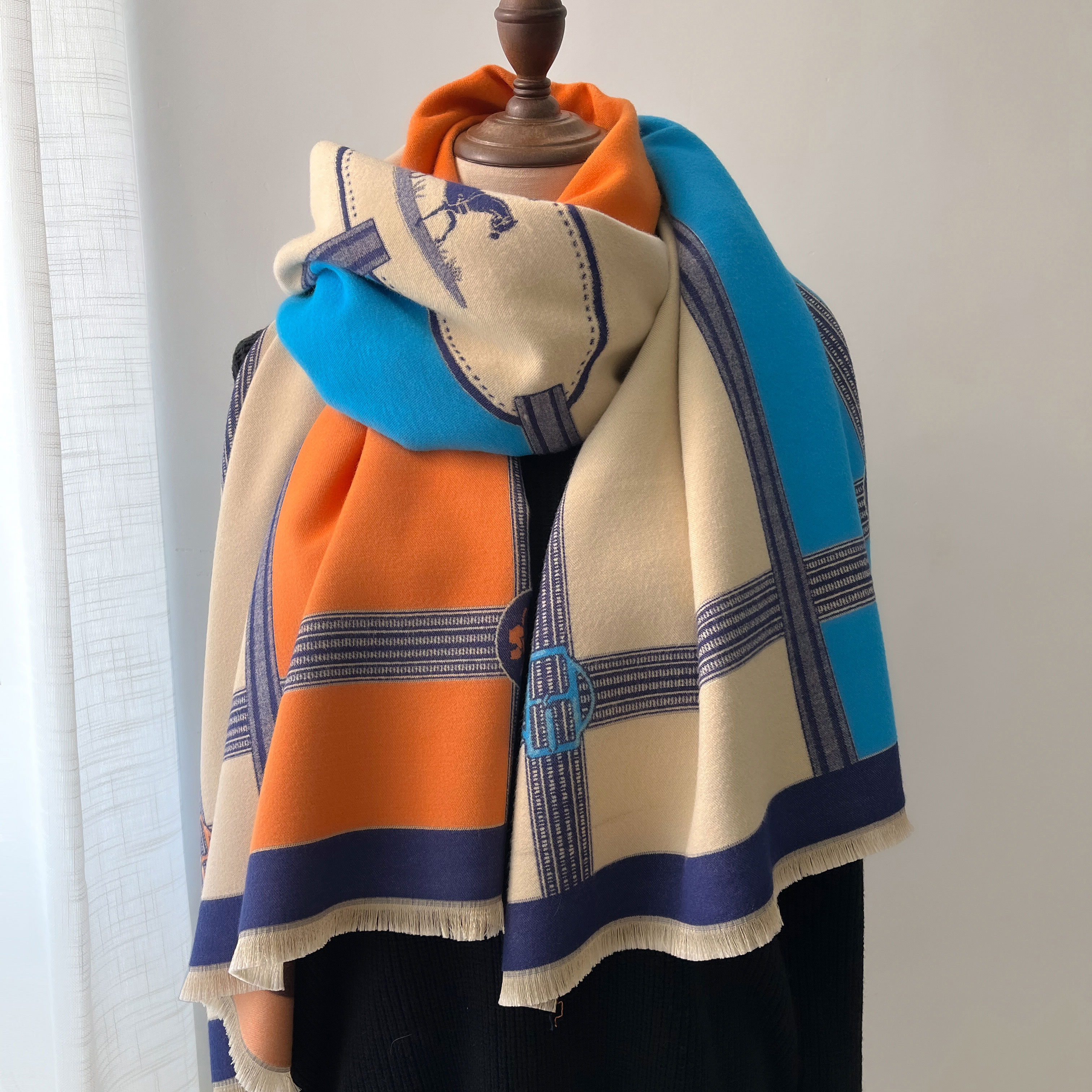 Winter Cashmere Scarf Women Lu - Woven Scarf Blanket recension och pris