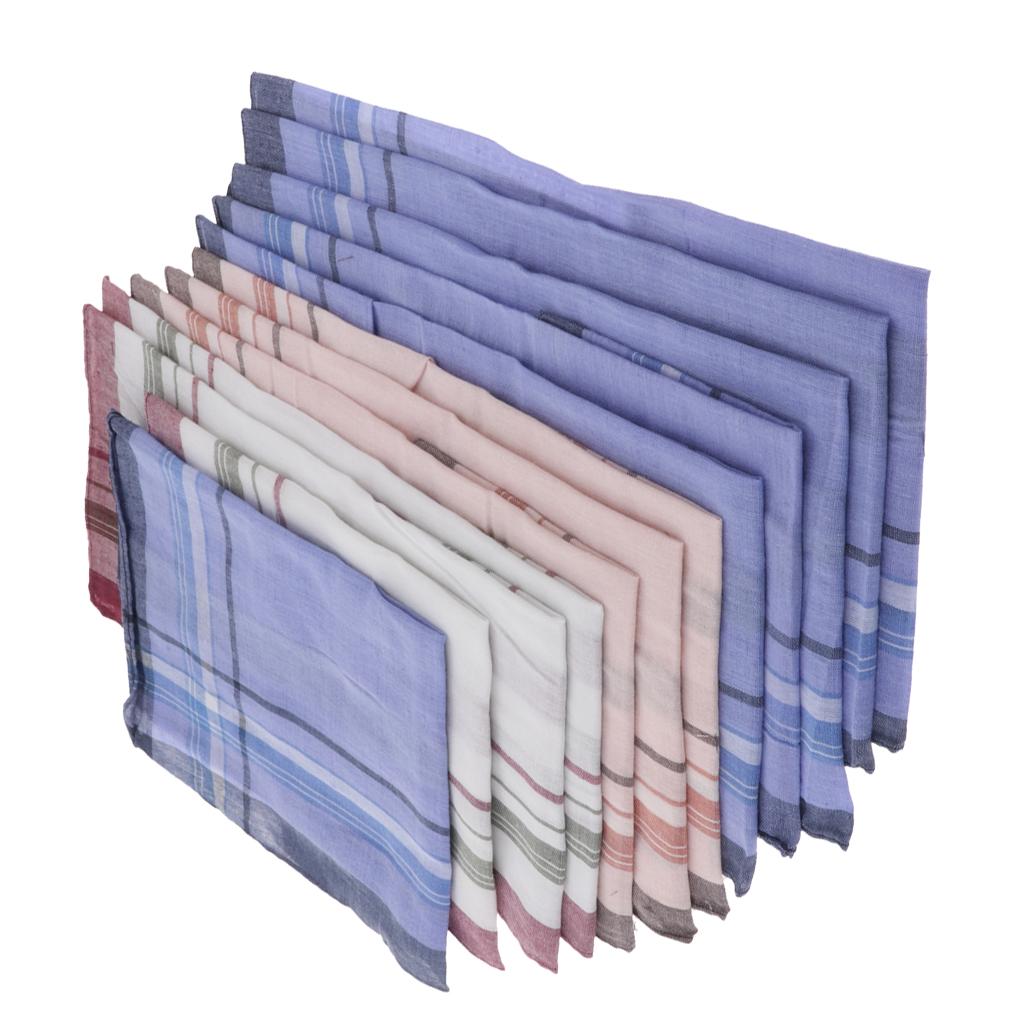 12 Pieces Men Assorted Cotton  - Handkerchief Cotton Men recension och pris