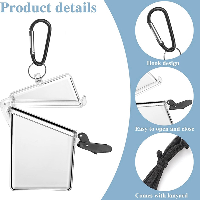 3 Pack Waterproof Id Card Badg - Lanyard Badge Holder recension och pris