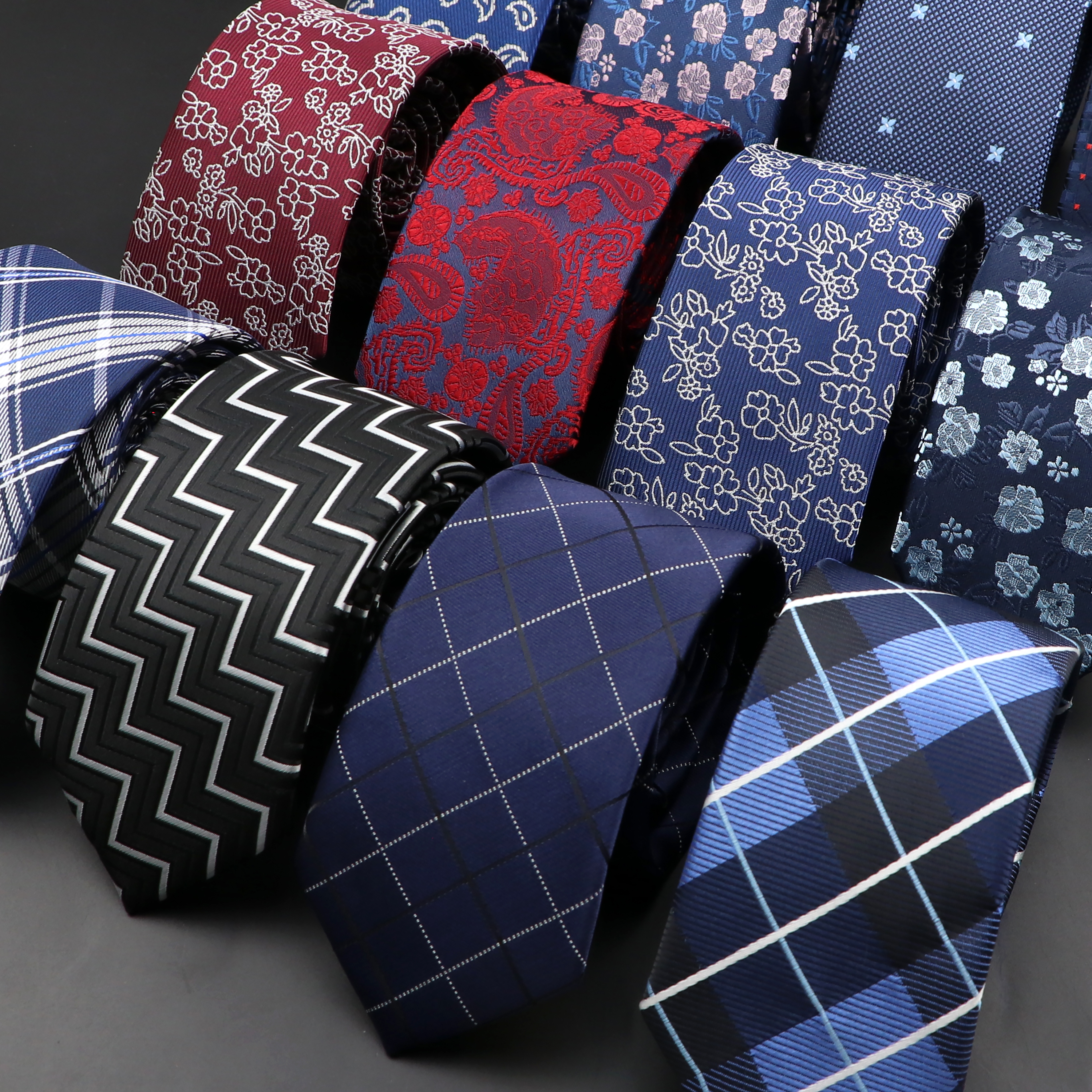 New Men Ties Solid Color Strip - Skinny Tie Men recension och pris