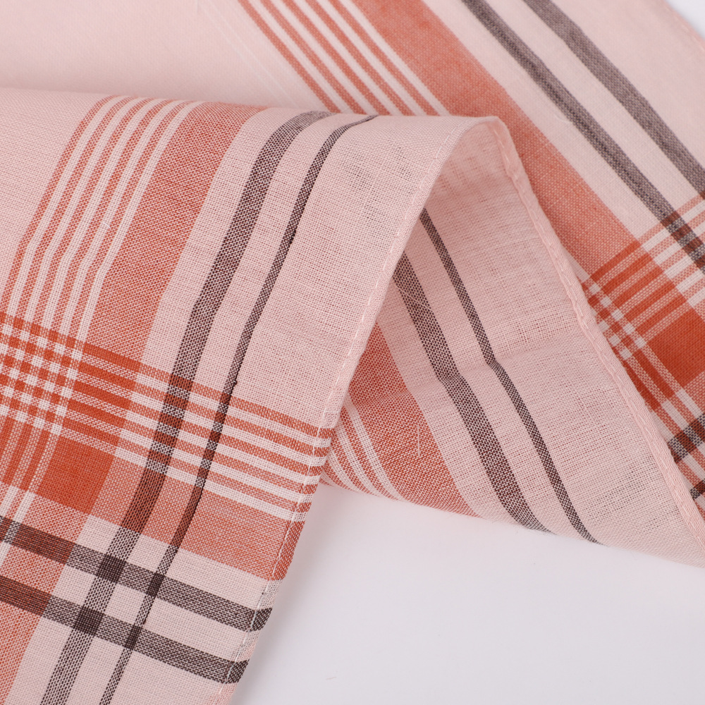 6pcs Men's Mixed Color Plaid S - Handkerchief Cotton Men recension och pris