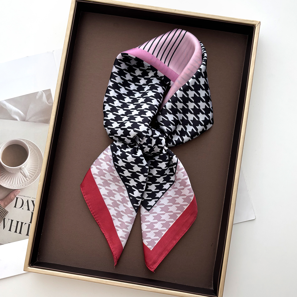 New Printed Square Scarf For W - Scarf Silk Square recension och pris