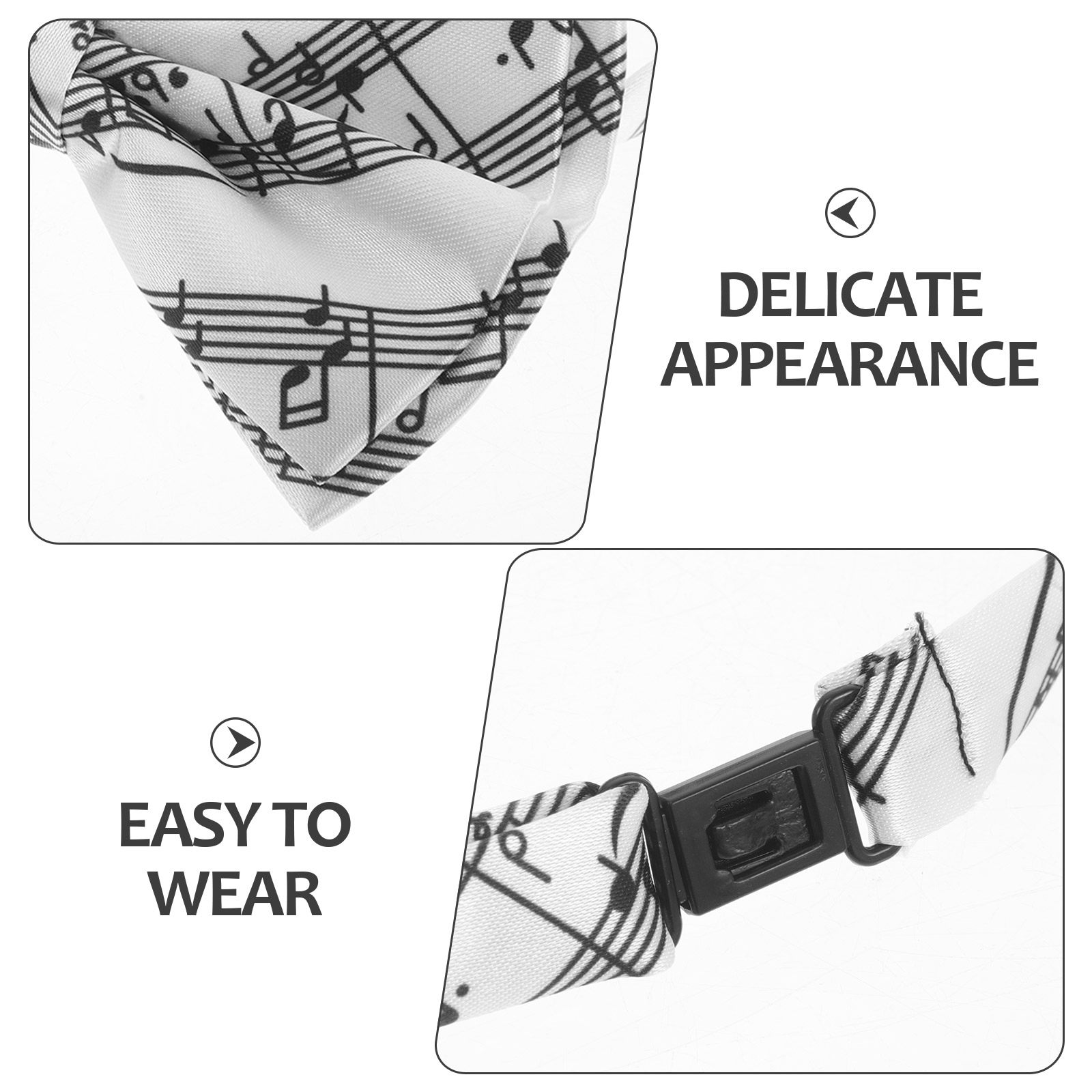3Pcs Music Bow Tie Set Piano K - Bow Tie Pre Tied recension och pris