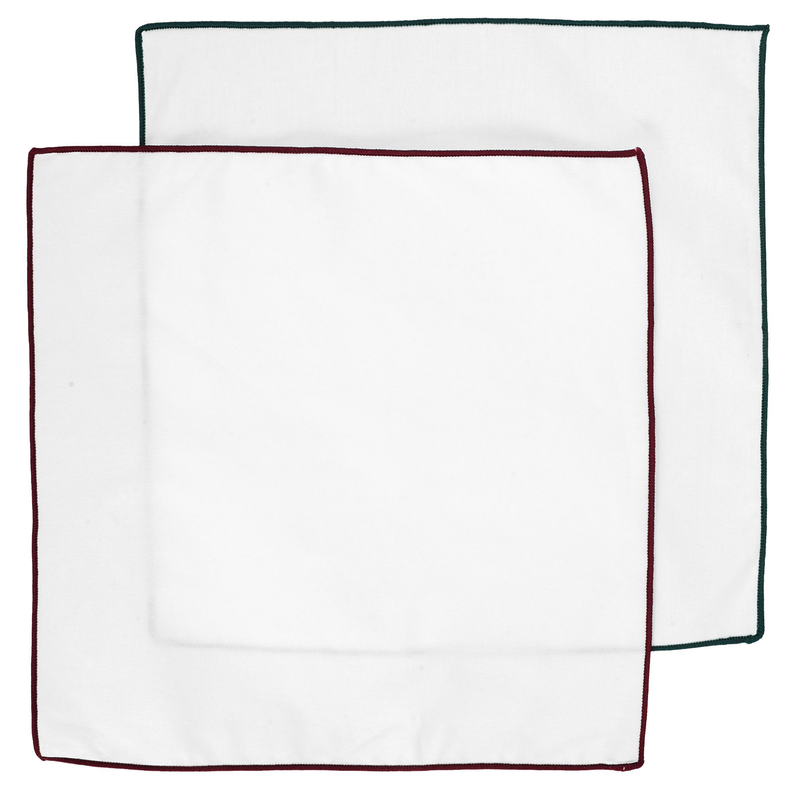 2Pcs White Pocket Squares for  - Handkerchief Cotton Men recension och pris