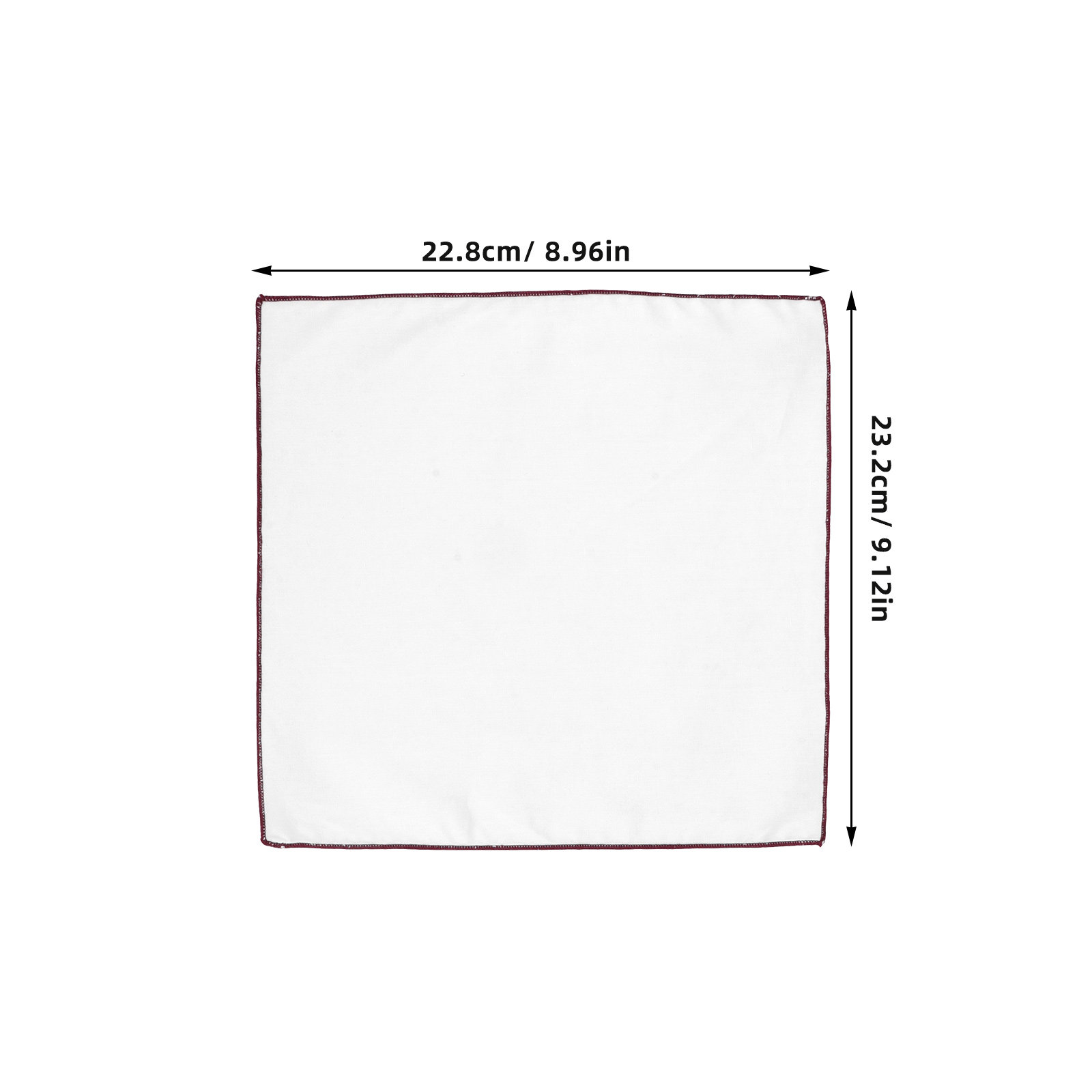 2Pcs White Pocket Squares for  - Handkerchief Cotton Men recension och pris