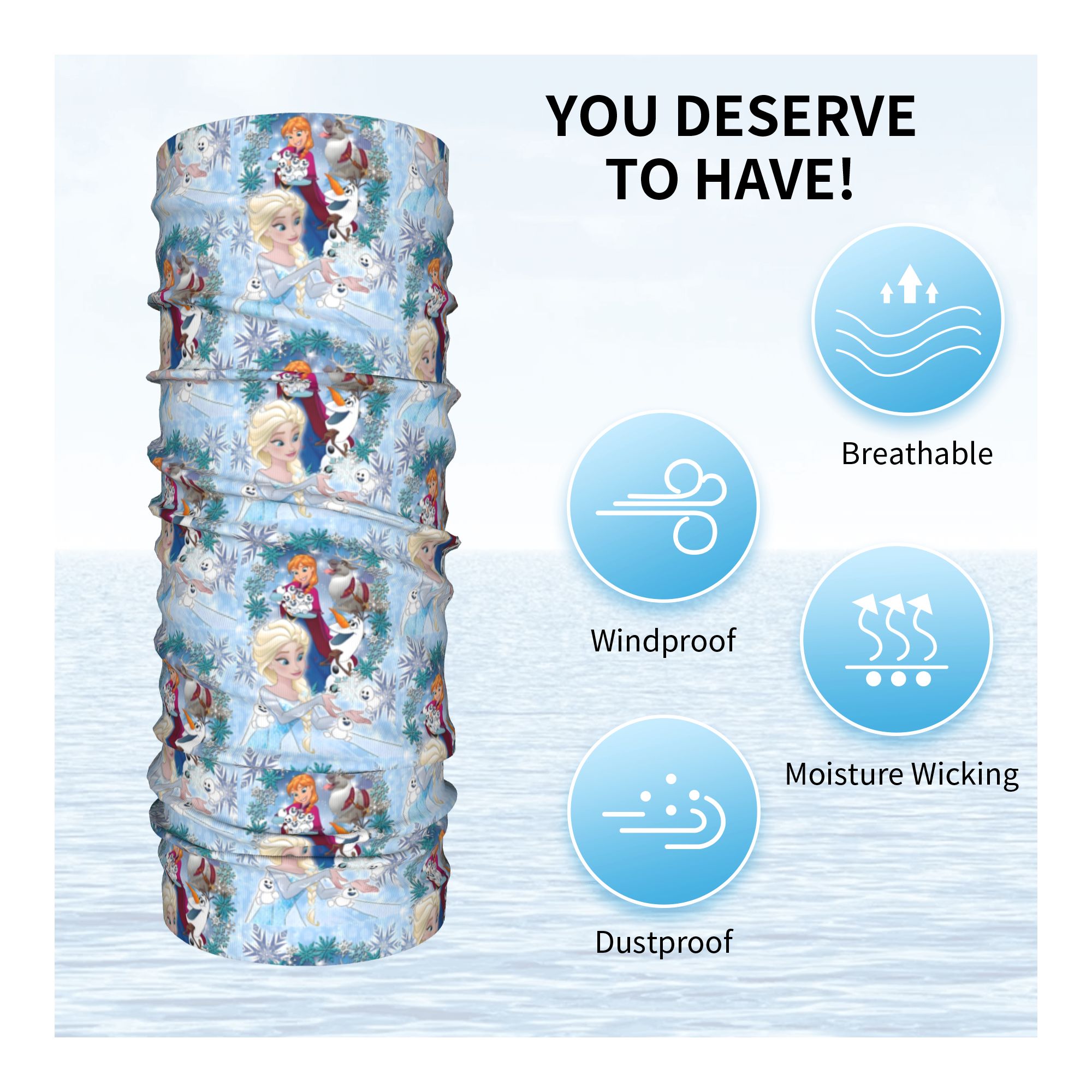 Custom F-Frozen Movie Winter H - Neck Warmer Tube recension och pris