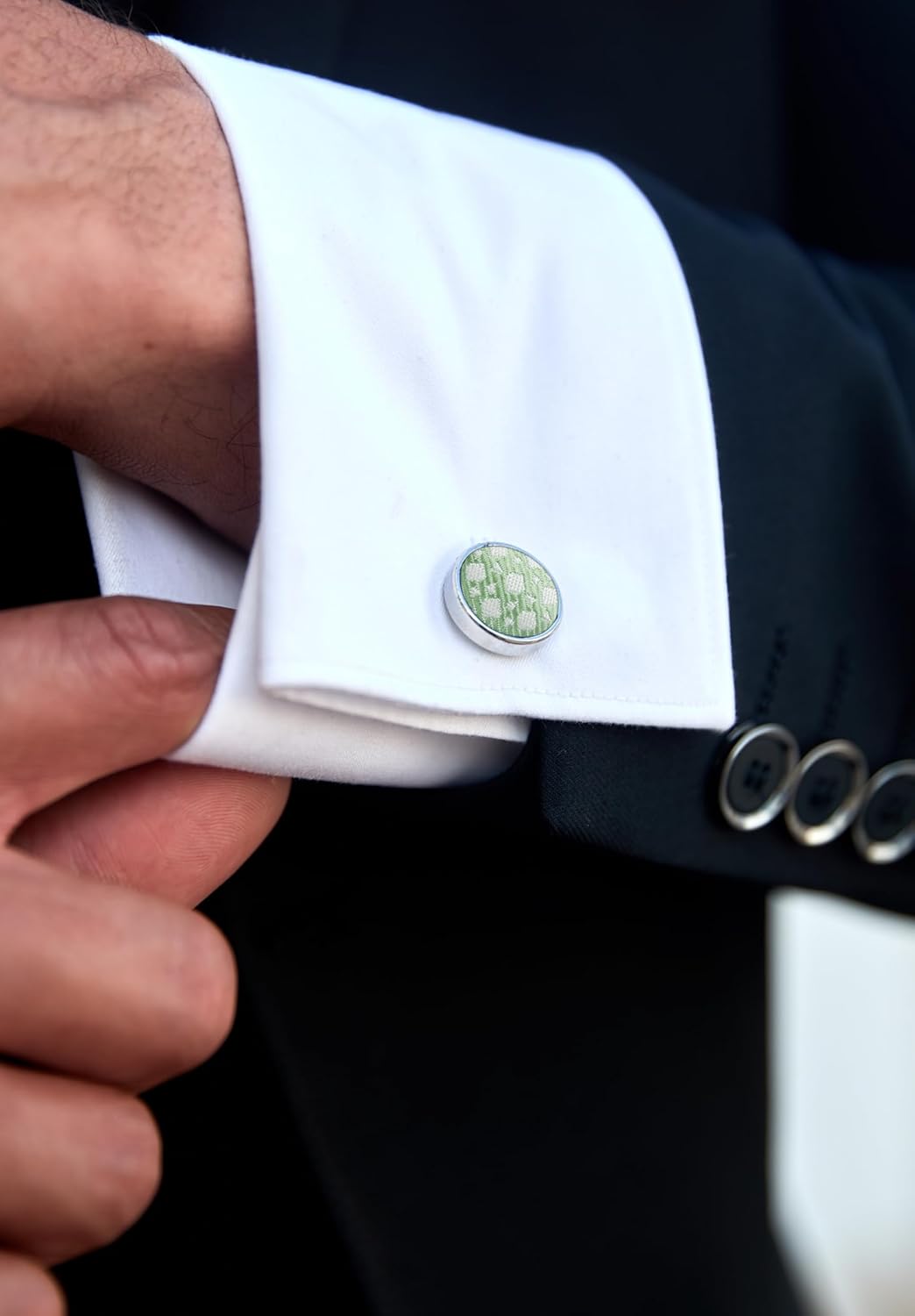 Classic Checkered Tie Set with - Pocket Square Set recension och pris