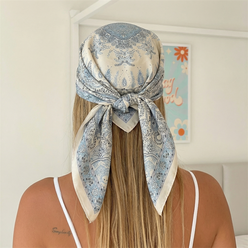 Luxury Printing Silk Square Sc - Scarf Silk Square recension och pris