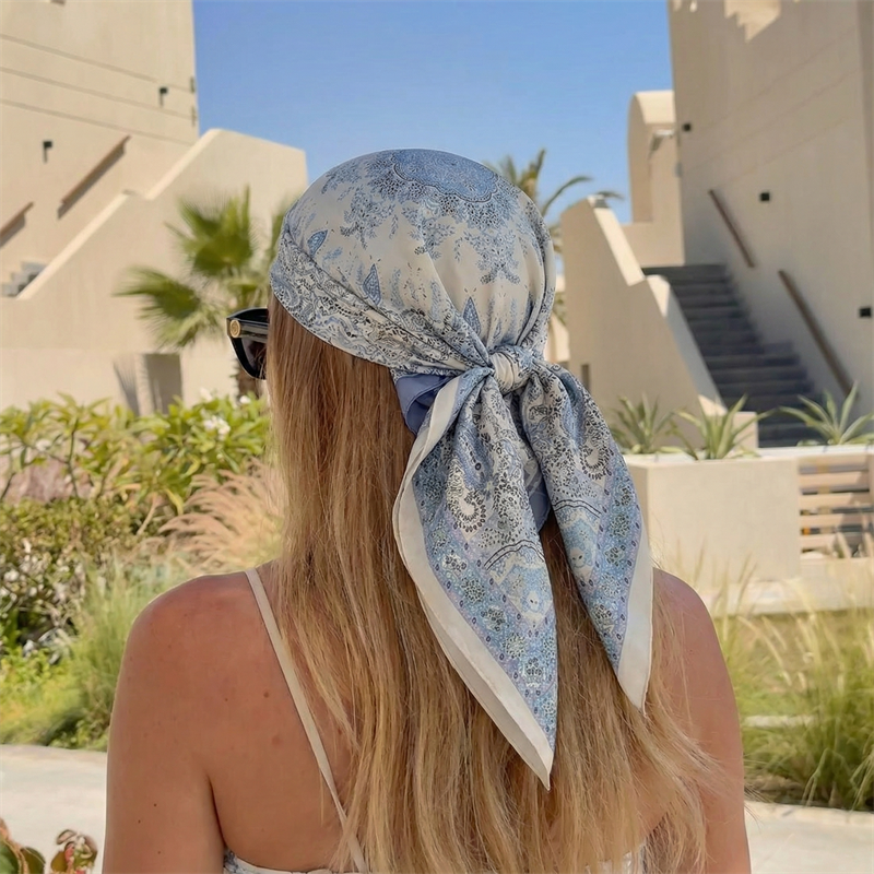 Luxury Printing Silk Square Sc - Scarf Silk Square recension och pris