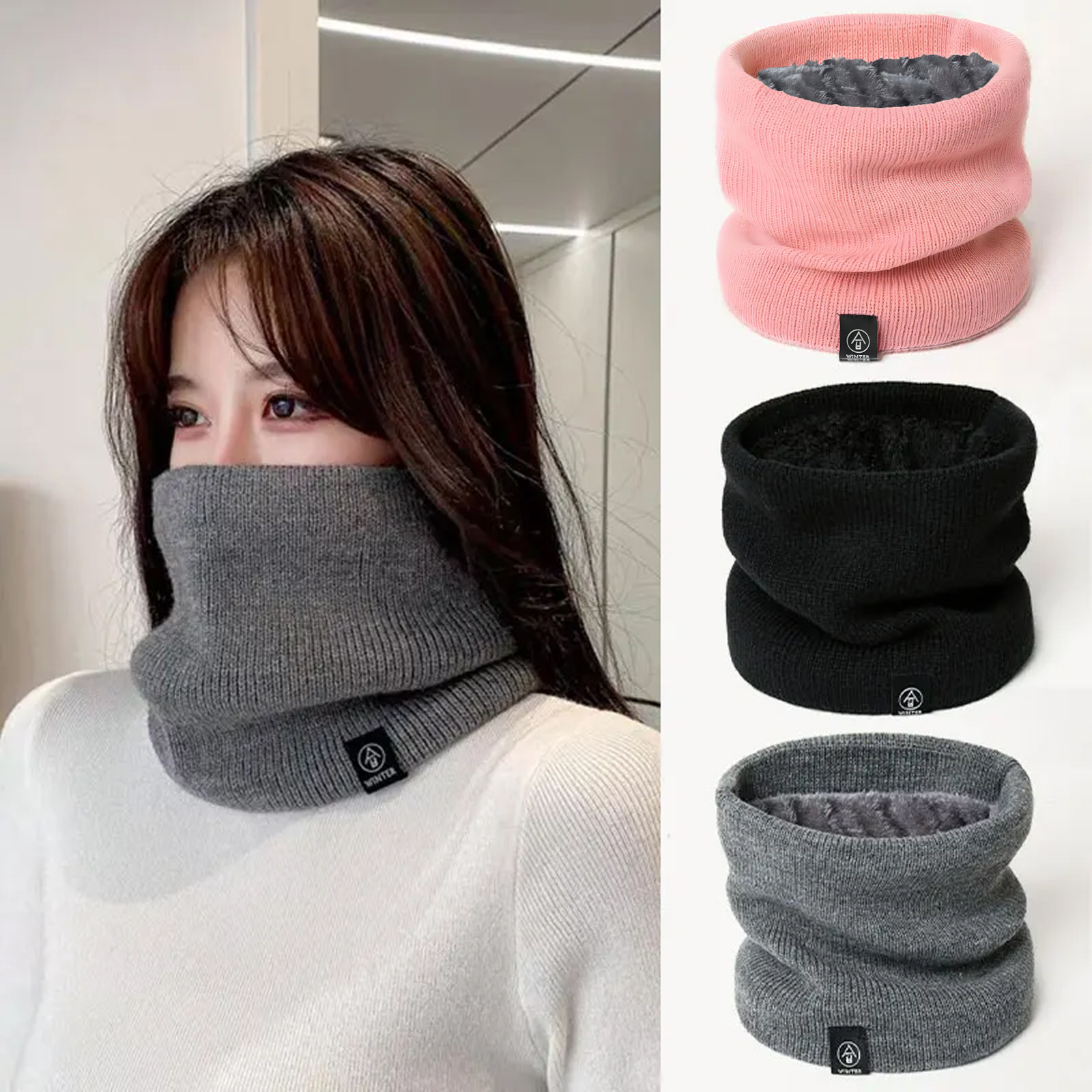 Fashion Women Knitted Scarf So - Muffler Men Wool recension och pris