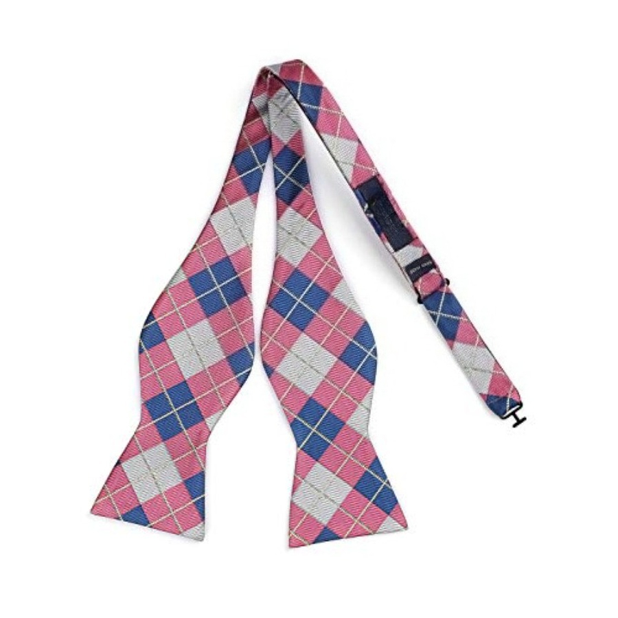 Bow Ties for Men Check Plaid S - Pocket Square Set recension och pris