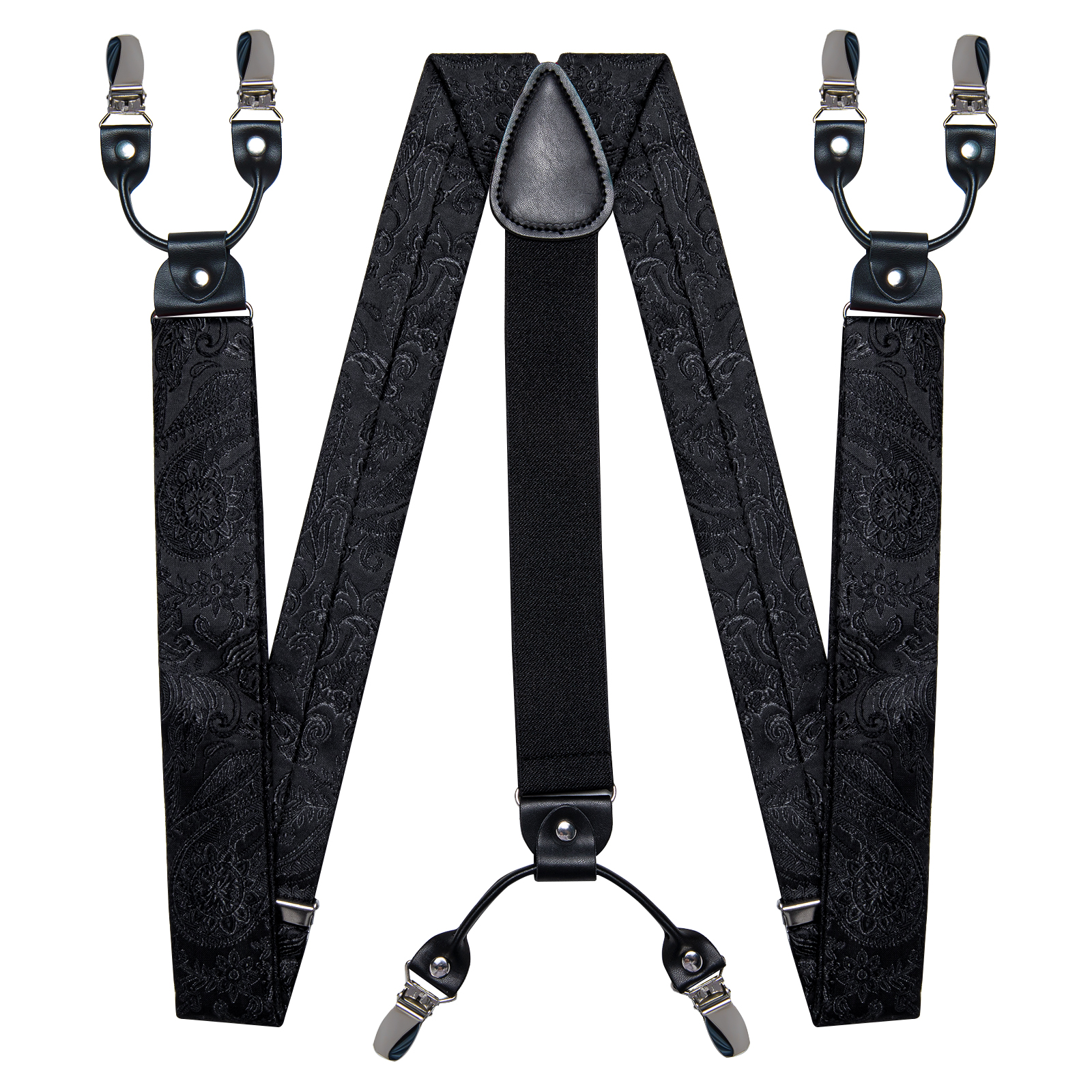 Men's Black Adjustable Suspend - Bow Tie Pre Tied recension och pris