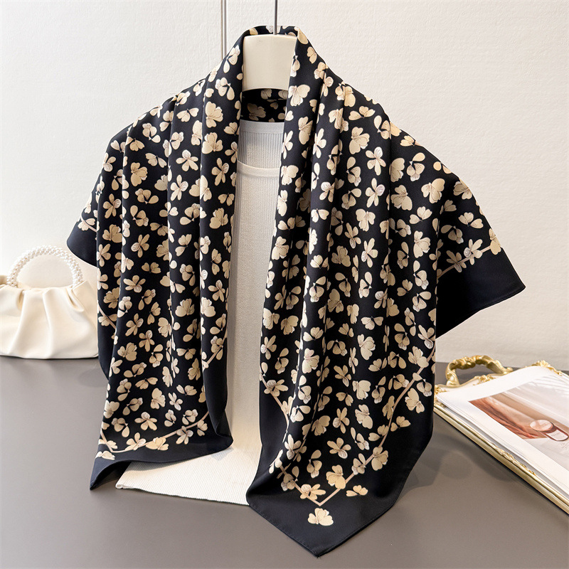 1pcs 90*90cm Floral Printed Co - Bandana Cotton recension och pris