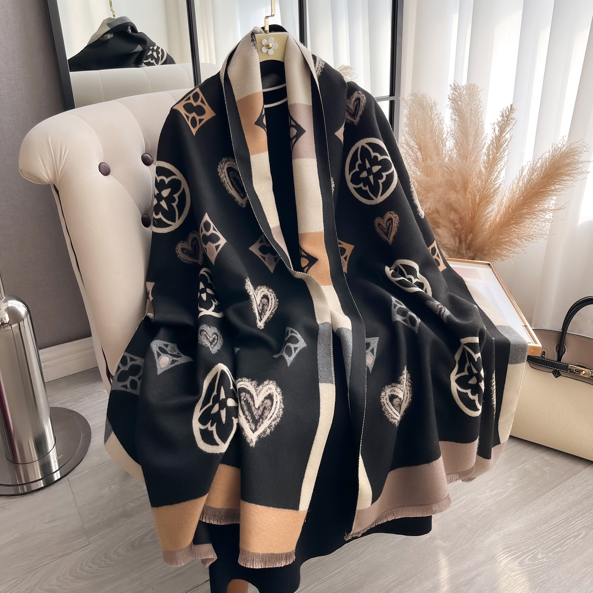 Luxury Cashmere Love Scarf Win - Woven Scarf Blanket recension och pris