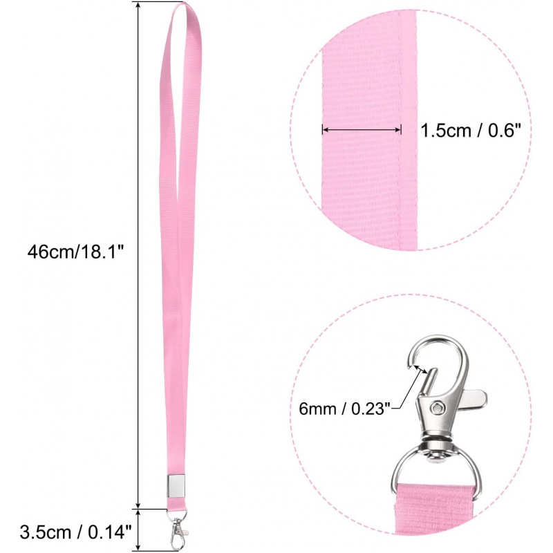 Neck Lanyards, Flat Strap Lany - Lanyard Badge Holder recension och pris