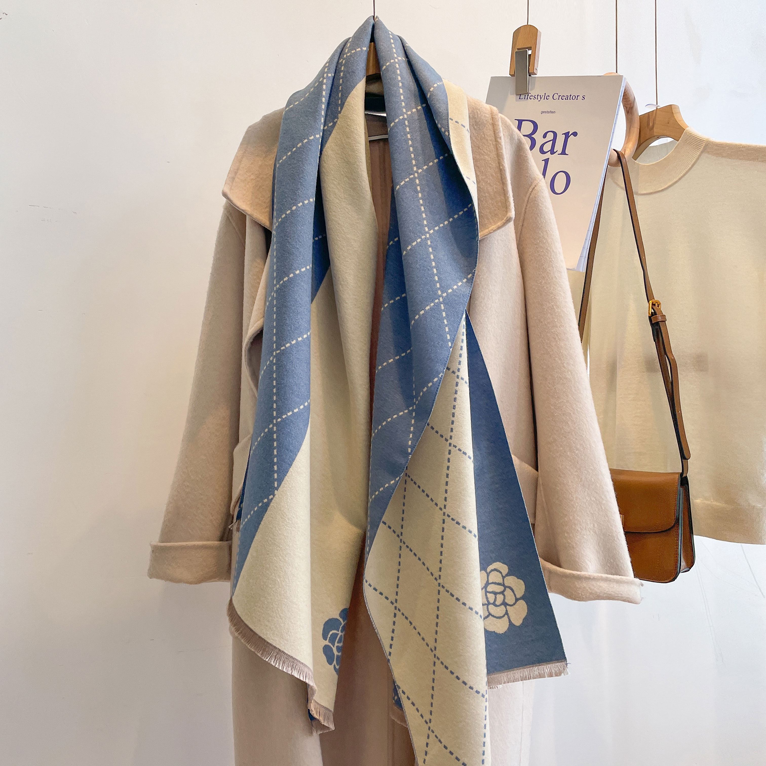 2023 Designer Cashmere Scarf W - Woven Scarf Blanket recension och pris