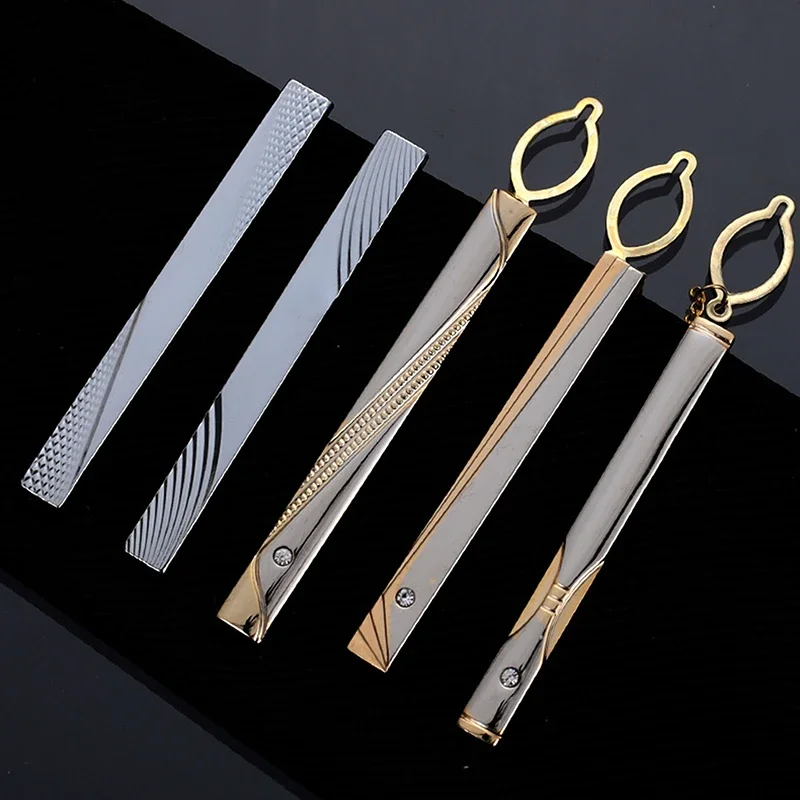 Men Metal Simple Necktie Buckl - Tie Clip Silver recension och pris