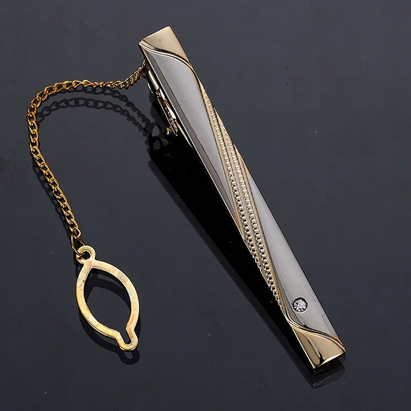 Men Metal Simple Necktie Buckl - Tie Clip Silver recension och pris