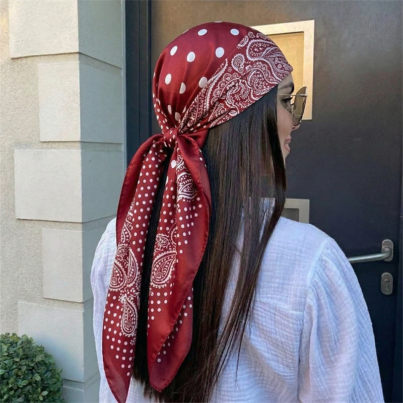 90cm Luxury Brand 2026 Dot Pri - Scarf Silk Square recension och pris