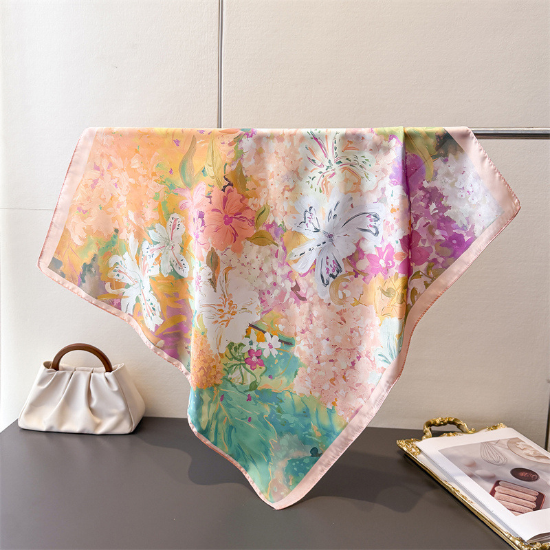 70*70cm Square Silk Scarf for  - Scarf Silk Square recension och pris