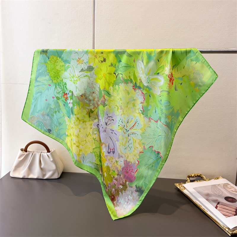 70*70cm Square Silk Scarf for  - Scarf Silk Square recension och pris