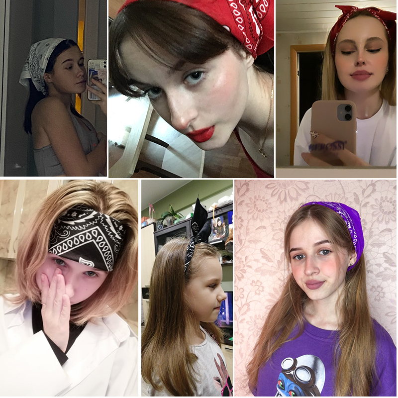 New Headbands Unisex Cotton Ba - Bandana Cotton recension och pris