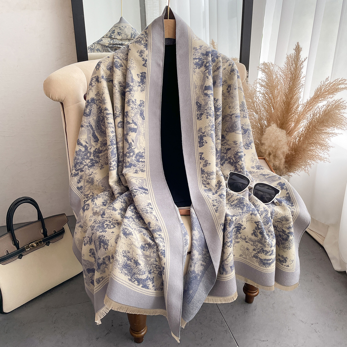 Luxury Winter Cashmere Scarf W - Woven Scarf Blanket recension och pris