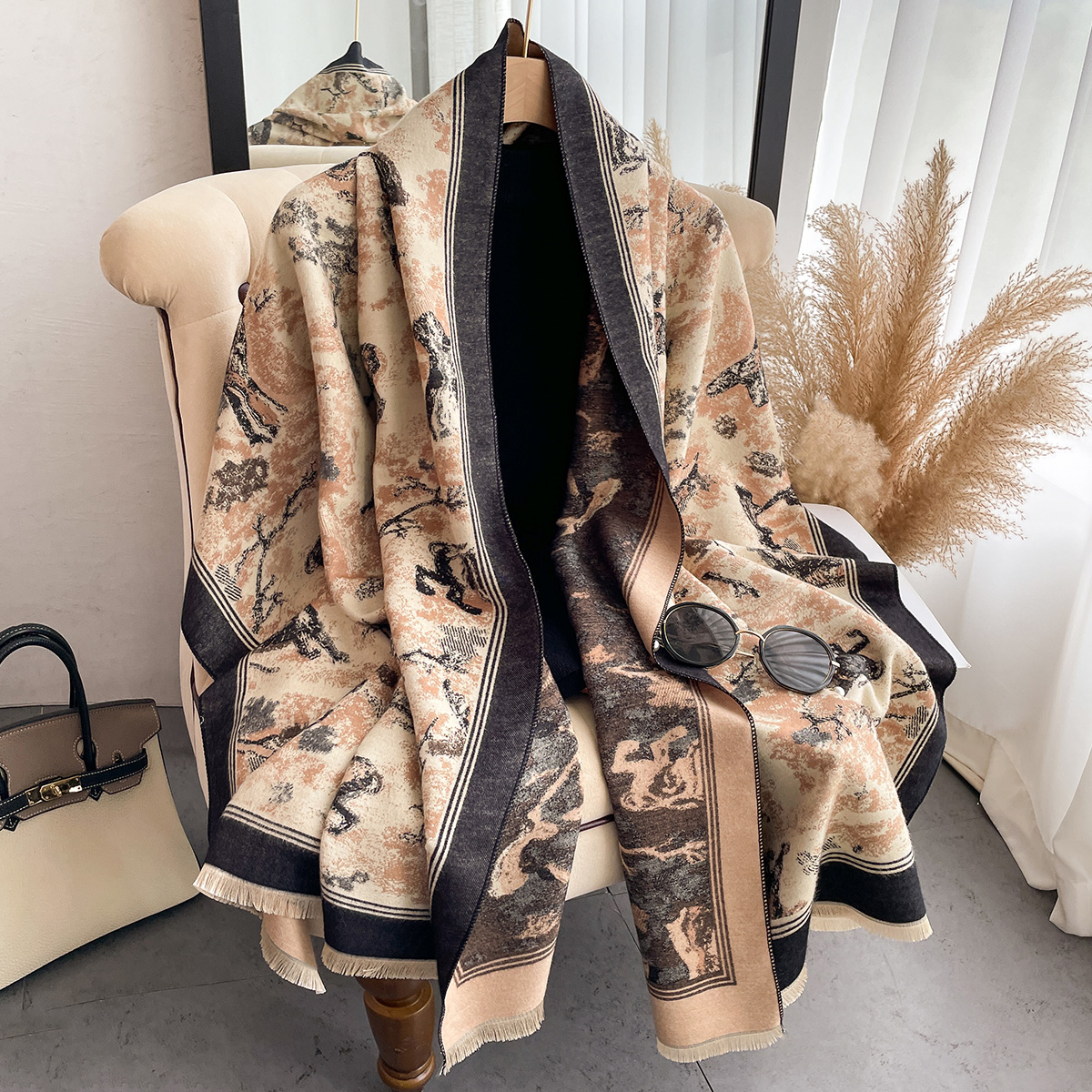 Luxury Winter Cashmere Scarf W - Woven Scarf Blanket recension och pris