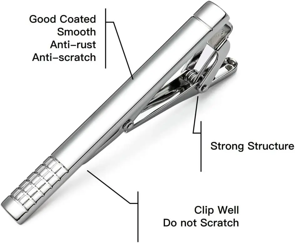 Tie Clips for Men, Classic Sty - Tie Bar Set Gift recension och pris