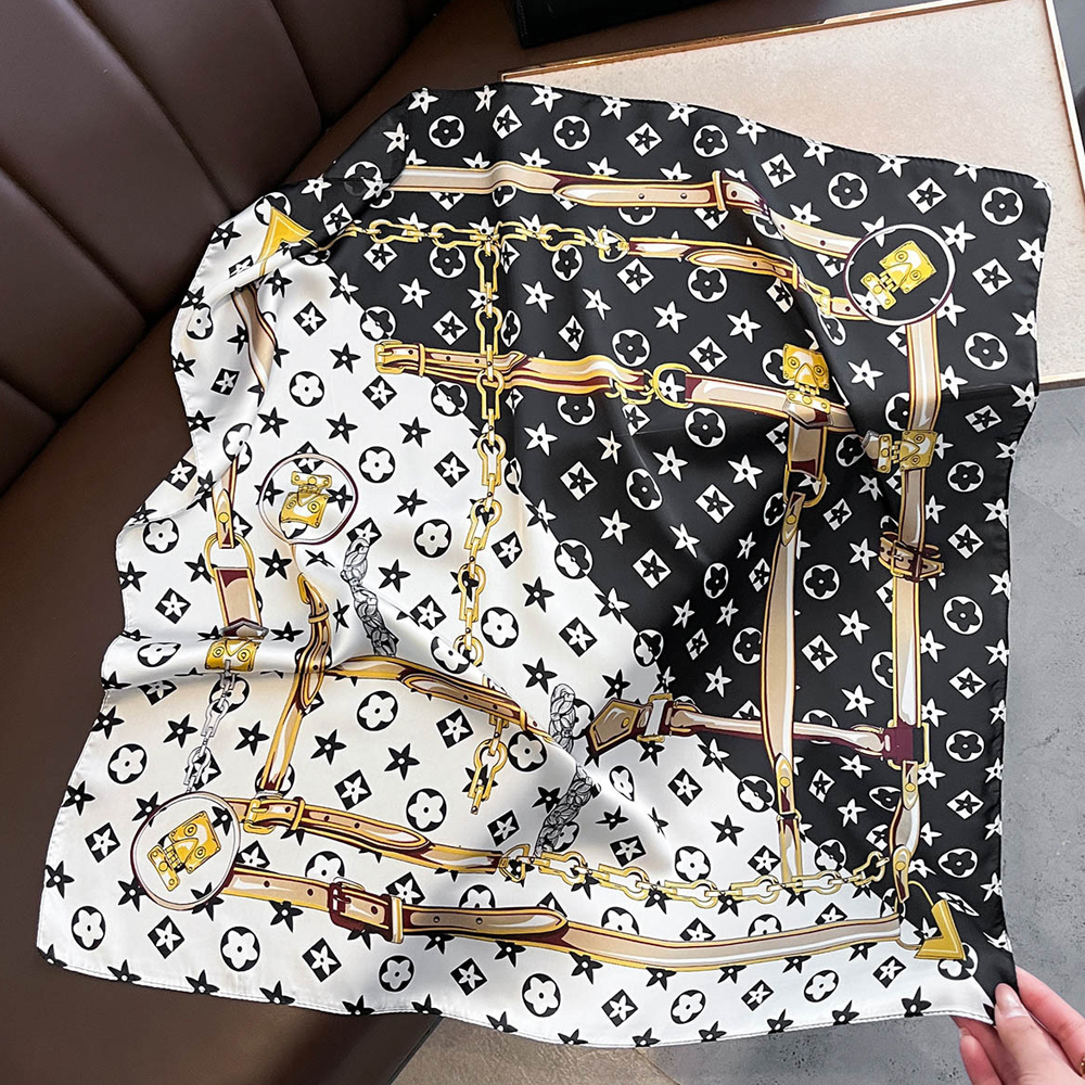 New Hot Sale Fashion 90X90cm P - Scarf Silk Square recension och pris